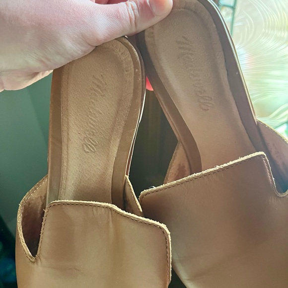 Madewell Tan Leather Pointed-Toe Sandals Size 9.5 - Picture 3 of 7